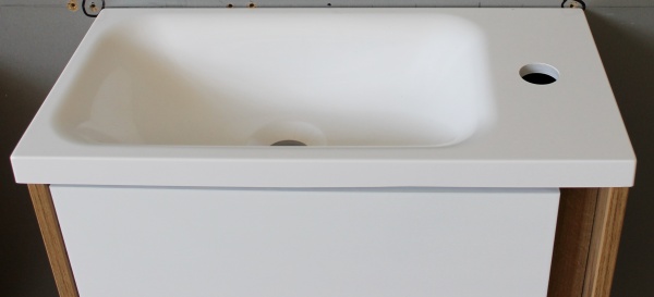 Тумба підвісна ЮВЕНТА Susie - 50 Дуб Вотан з умивальником 