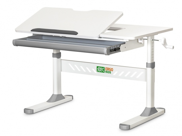 Дитячий стіл ErgoKids TH-310 Lite Grey білий / сірий