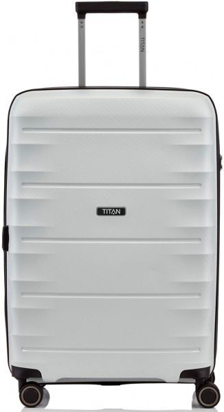 Чемодан Titan L 76 112 л белый Highlight 
