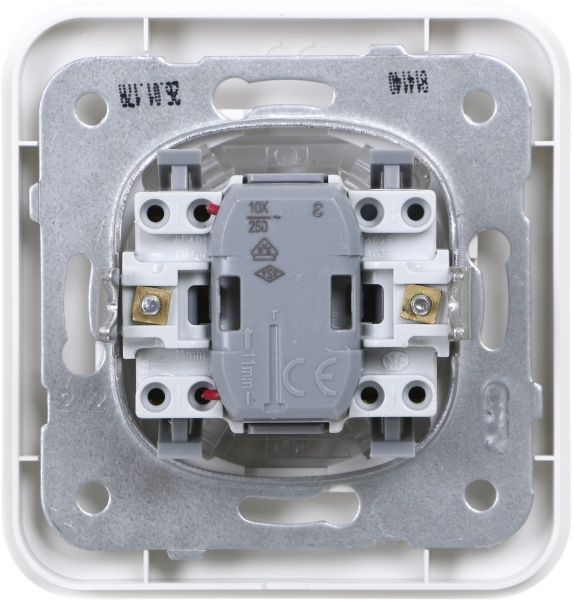 Вимикач одноклавішний Viko Rollina з підсвіткою 10 А 250В білий 90420019