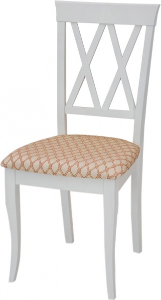 Стул обеденный Венеция Н белый/Шалимар 2б коричнево-бежевый/белый