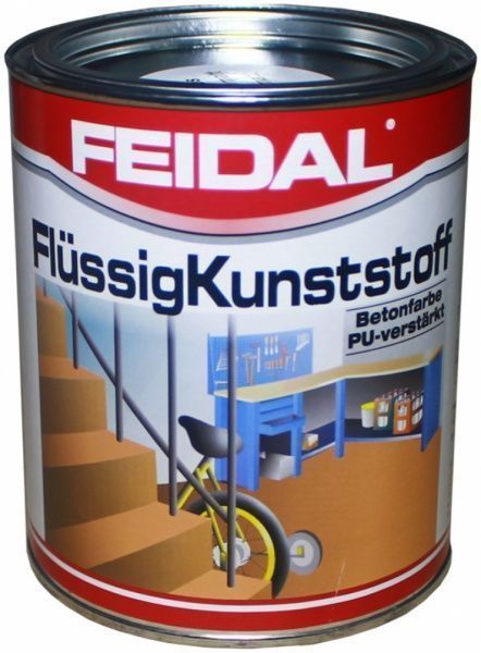 Краска Feidal для пола Flussigkunststoff RAL 9010 белый шелковистый мат 2,5л