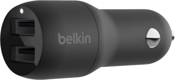 Автомобильное зарядное устройство Belkin Car Charger 24W Dual USB-A black