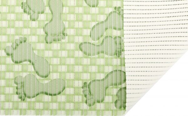 Килимок для ванної кімнати Oncu grup Декомарін ПВХ ASSORTI 65х100 (1000003009) зелений