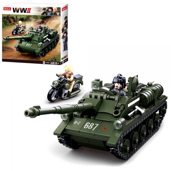 Конструктор Sluban WWII Военный танк M38-B0687
