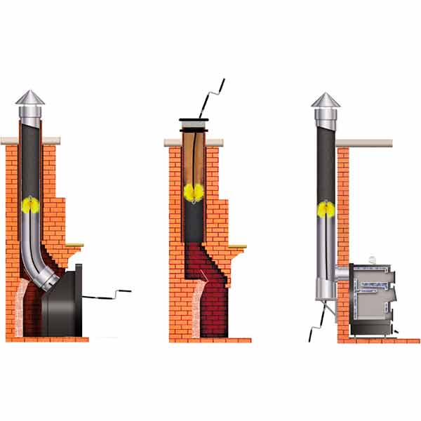 Щетка Savent металлическая для чистки дымохода 200 мм 
