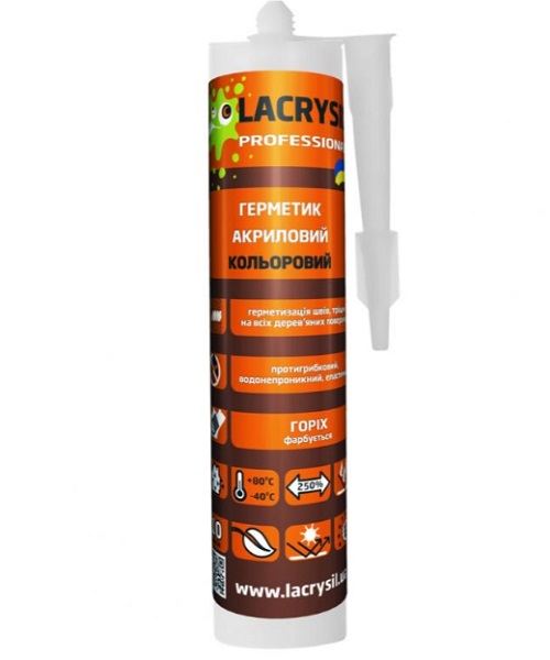 Герметик акриловий Lacrysil горіх 280 мл