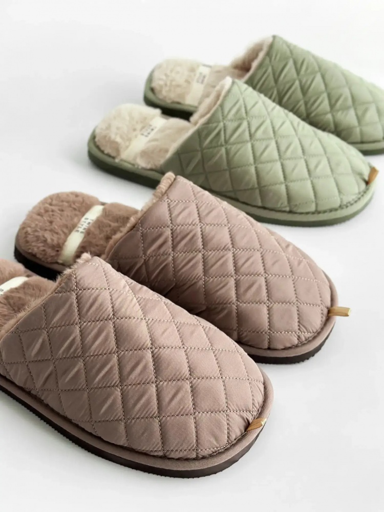 Тапки домашние Twins HS-LUX стеганные 15882 р.42/43 темно-зеленый