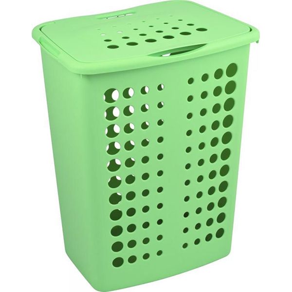 Корзина для белья Curver Victor 40 л зеленая люкс