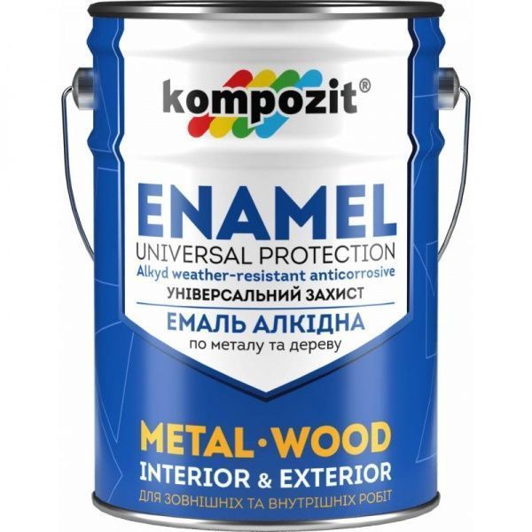 Емаль алкідна Kompozit зелений глянець 12кг
