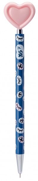 Ручка кульково-масляна YES Big Heart 0,7 мм колір в асортименті 411918 