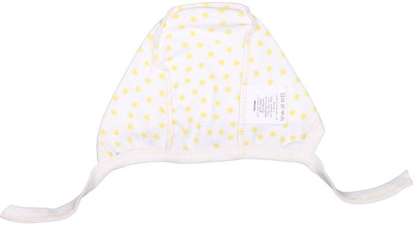 Чепчик дитячий Bambinelli жовта зірочка 3-6 місяців білий із малюнком