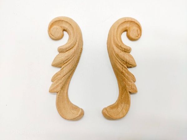 Декоративная панель деревянная угловая 2 шт, CN.26.90 29х90x7 мм 