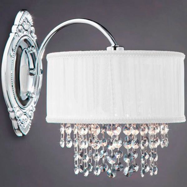 Бра Strotskis Aphrodite 1x40 Вт E14 хром/белый 246/1 