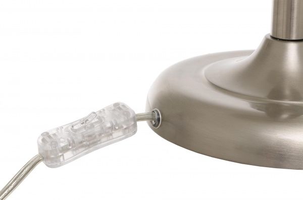 Настольная лампа декоративная Arte Lamp California 1x60 Вт E27 матовое серебро A2872LT-1SS 