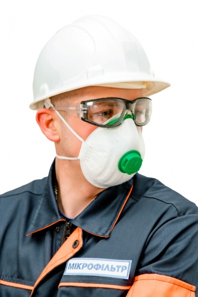 Респіратор Мікрон Ф формований FFP1 NR з клапаном видиху 