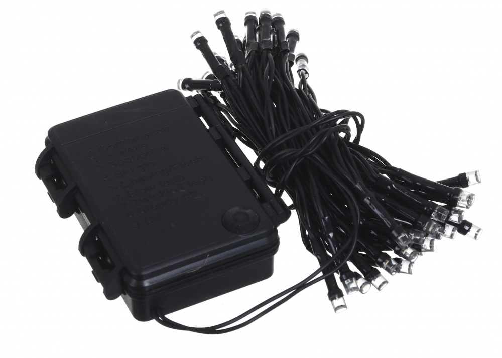 Гирлянда 48LED/на батарейк/с таймером/теплый белый свет (AX8415210)