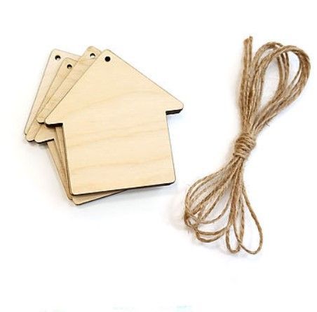 Декоративная подвеска Домик раскраска 4NY 93