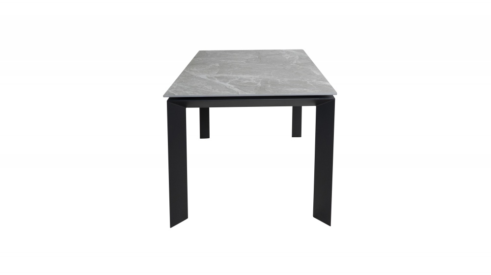 Стіл обідній Prestol Лейк 1000(1400)x750x750мм сірий/чорний