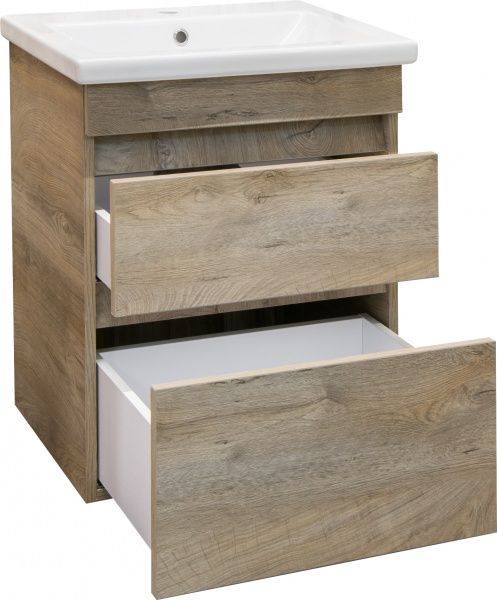 Тумба підвісна ScandiSPA TEXTURE-60+COMO-60 Oak