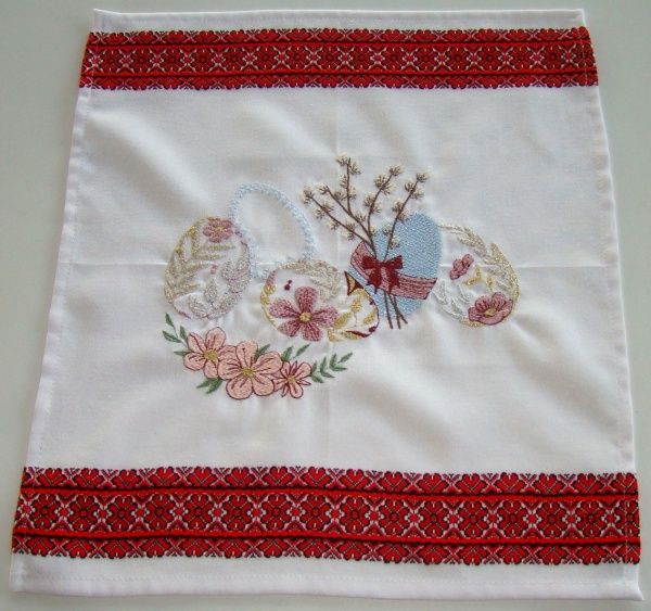 Серветка Едельвіка пасхальна 451-19/00 42x42 см червоний 