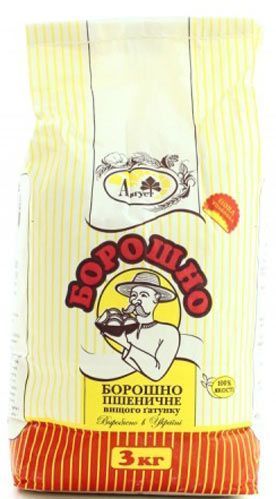 Мука Август пшеничная 3 кг