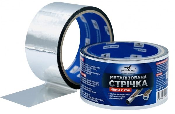 Лента металлизированная Mustang 48 мм x 25 м