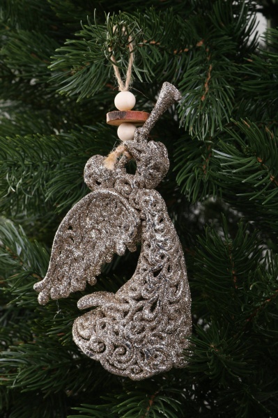 Декоративна підвіска Янгол 16 см бронзовий NY21109