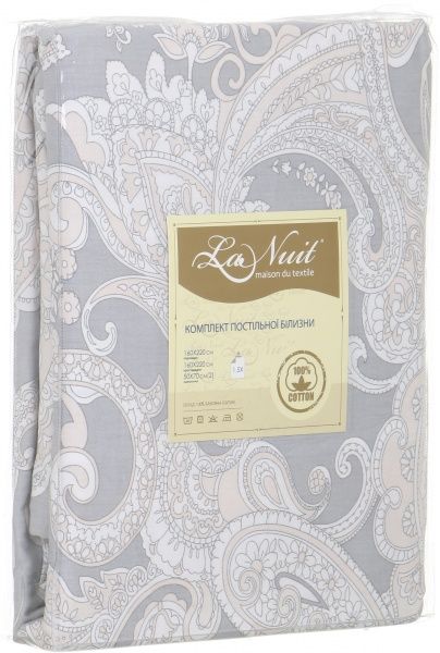 Комплект постельного белья Gloria 1,5 серый La Nuit 