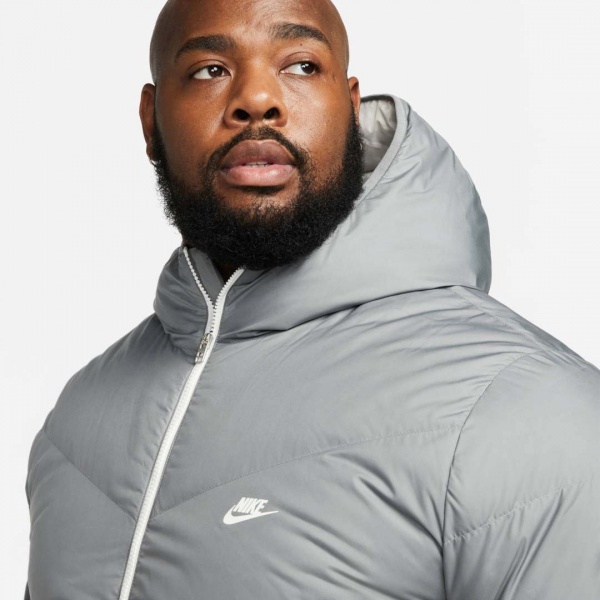 Куртка Nike M NSW SF WINDRUNNER HD JKT DD6795-077 р.XL светло-серый