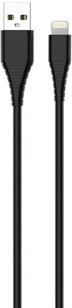 Зарядное устройство ColorWay 1USB AUTO ID 2A (10W) черное + cable Lightning (CW-CHS012CL-BK) 