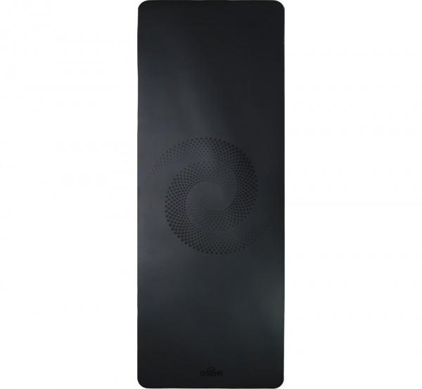 Килимок для фітнесу Dariana 183х68х0,5 см Інь-Ян графіт