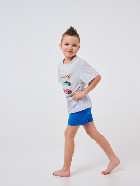 Піжама для хлопчиків Smil 104515 р.110 світло-сірий 