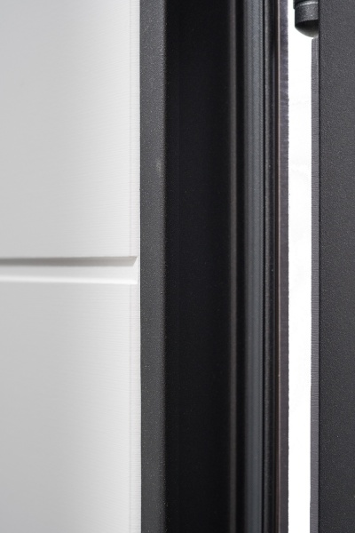 Двері вхідні Міністерство дверей КС (квартира) дуб грифель / пломбір горизонт 2050х860 мм ліві