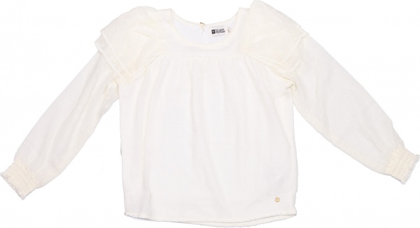 Блуза NWM для девочек р.140 айвори U44071-1 