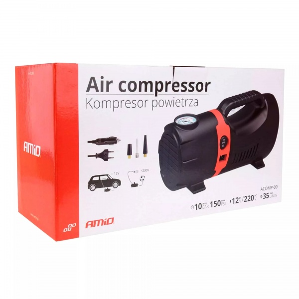 Компресcор автомобильный AMiO 12V/230V (02383)