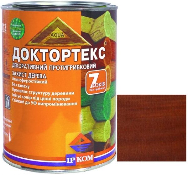 Лазур ІРКОМ Доктортекс IP-013 вишня шовковистий мат 0,8 л