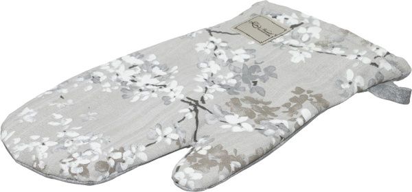 Прихватка-рукавиця Квітка сіра 29x15 см сірий La Nuit 