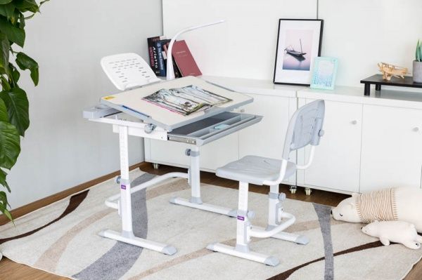 Комплект парта и стул-трансформер FunDesk Disa Grey