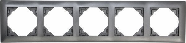 Рамка пятиместная Efapel LOGUS универсальная графит 90950 TIS