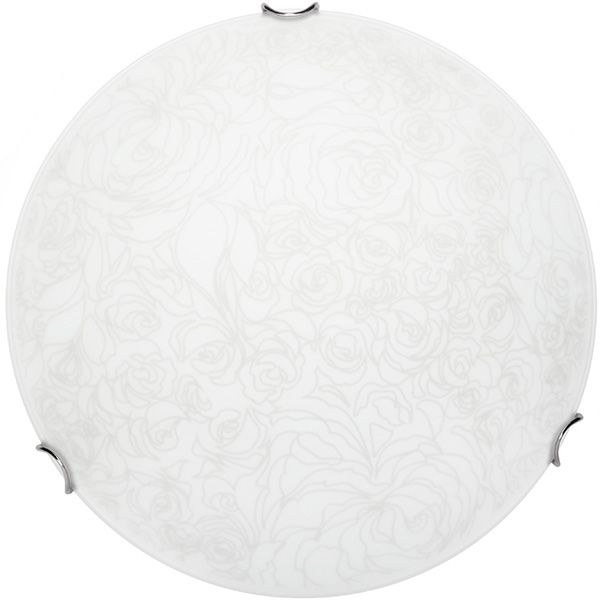 Светильник настенно-потолочный Декора Розетта 2x60 Вт E27 с рисункомбелый 24300 mat 