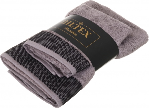 Набор полотенец махровых Bamboo 50х90, 70х140 2шт бежевый BILTEX 