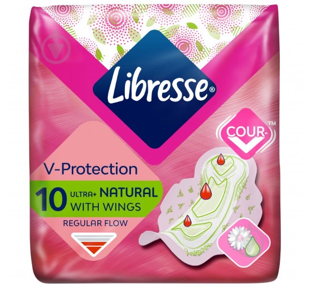 Прокладки гигиенические Libresse Ultra Natural с алое и ромашкой 10 шт.