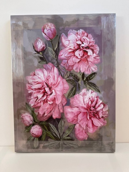 Репродукция Букет розовых пионов 60x80 см Арт Фемелі 