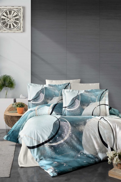 Комплект постільної білизни Stone Green 2 зелений La Nuit 