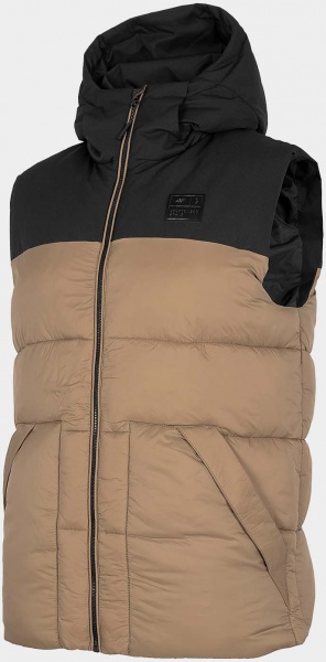 Жилет 4F JACKET KUMP002 H4Z22-KUMP002-74S р.S чорно-жовтий