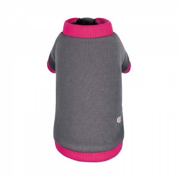 Толстовка Pet Fashion Bim XS серый с розовым