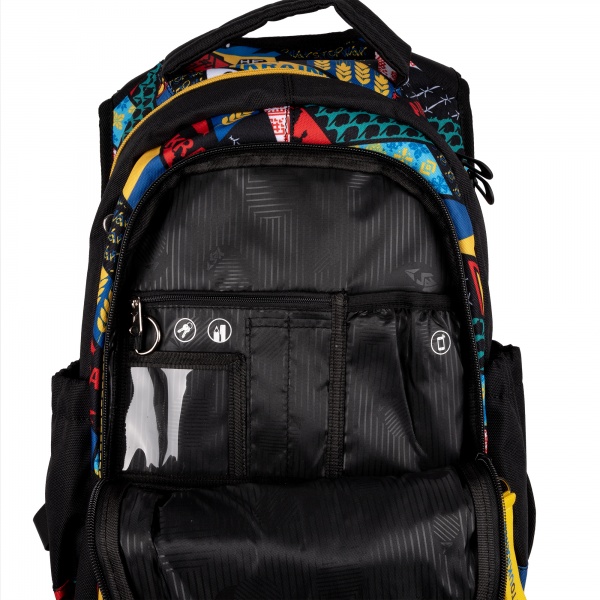 Рюкзак школьный YES Fashion T-133 Welcome to Ukraine черный