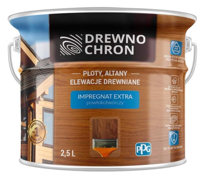 Просочувач Drewnochron Impregnat Extra дуб темний напівмат 2,5 л