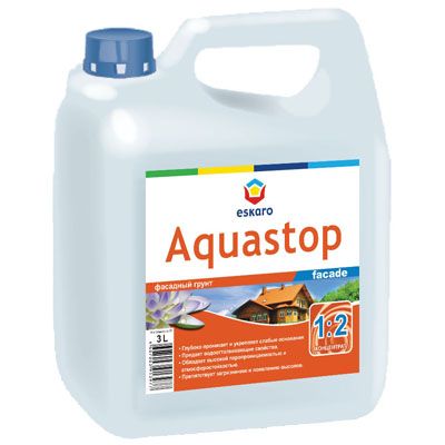 Грунтівка Eskaro Aquastop Facade 3 л
